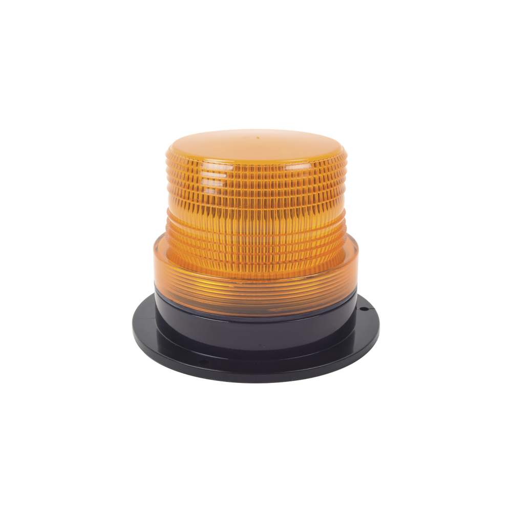 Burbuja brillante  de Larga Vida Útil con 8 LEDs, color ámbar, domo ámbar, 12Vcd