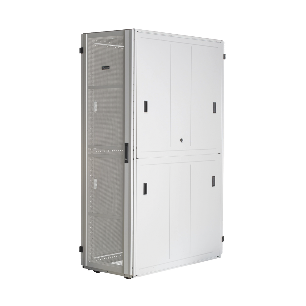 Gabinete FlexFusion™ XGL (Light) para Centros de Datos, 42 UR, 600 mm de Ancho, 1200 mm de Profundidad, Fabricado en Acero, Color Blanco