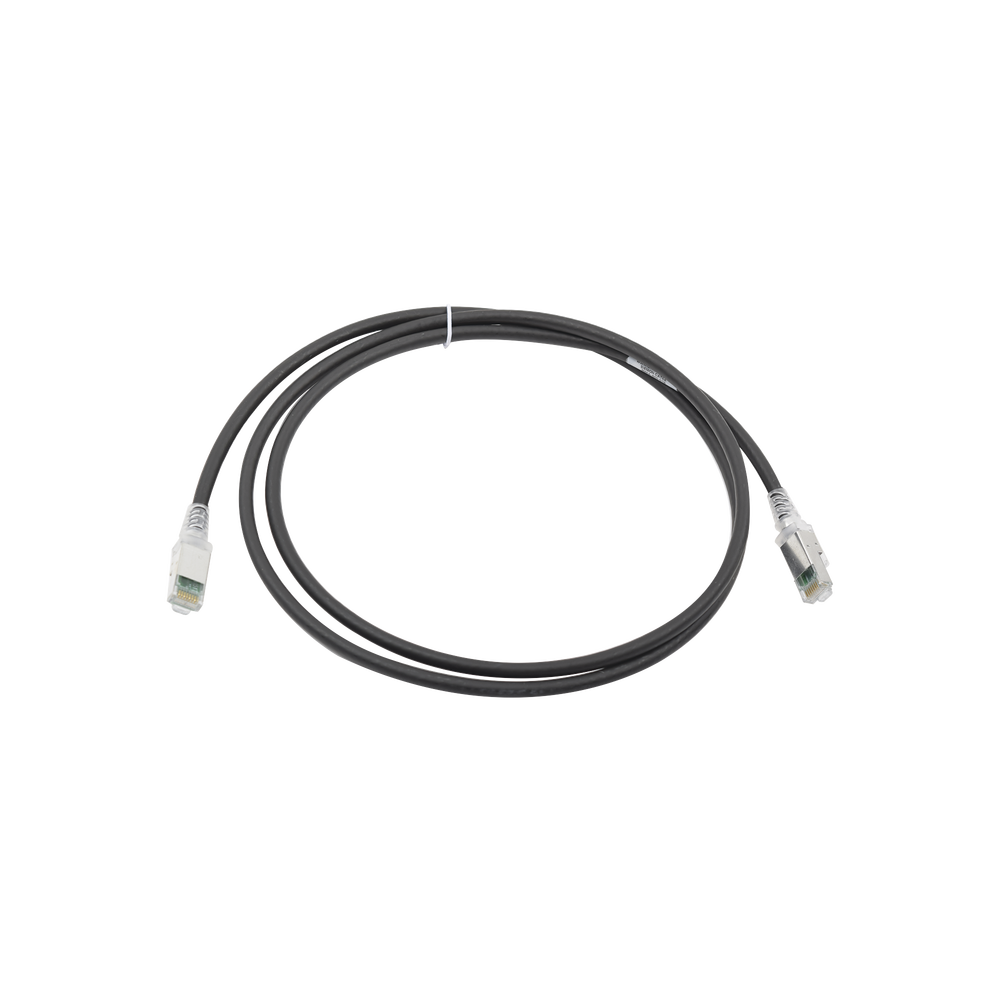 Patch Cord Z-MAX Cat6A S/FTP, CM/LS0H, 1.52 Metros (5 Pies), Color Negro, Versión Bulk (Sin Empaque Individual)