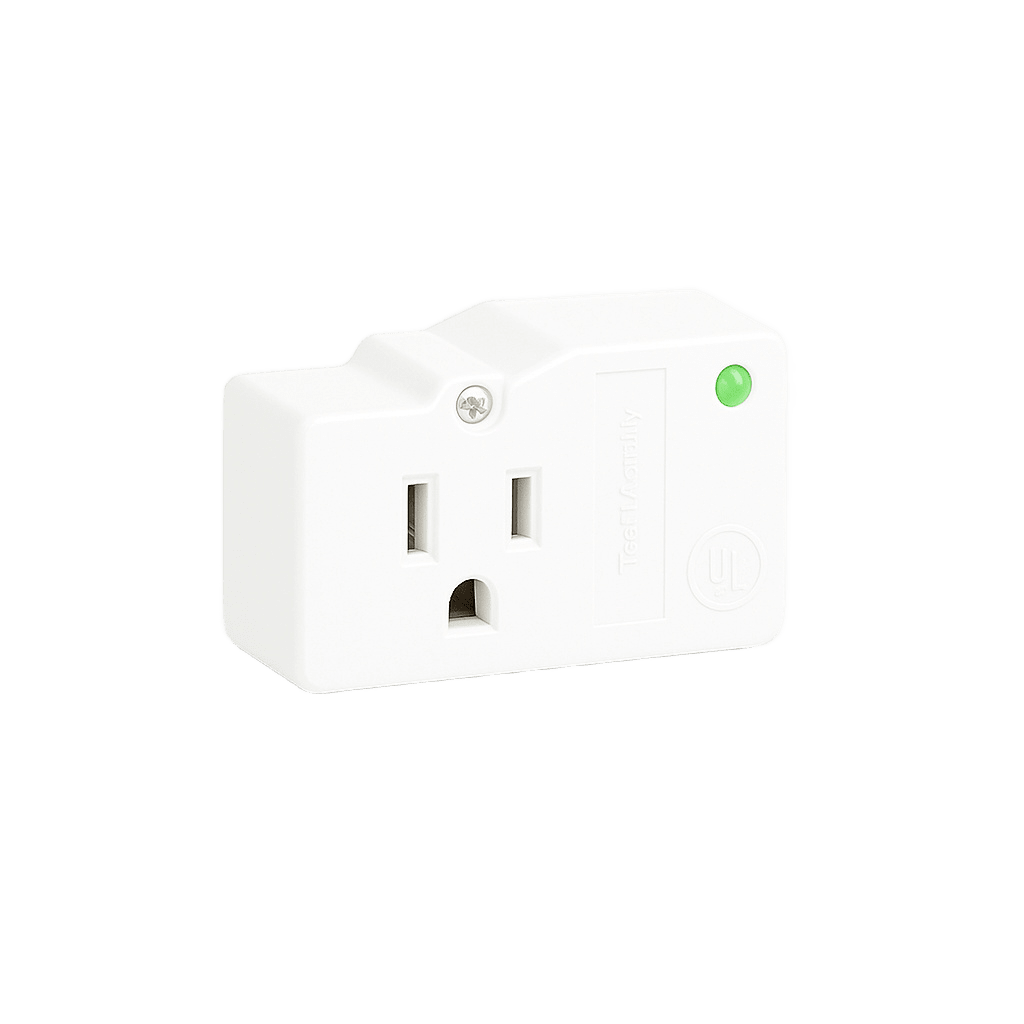 Protector Plug Pared / 120 VCA 15 A / 40,000 A / LED Diagnóstico / Transformadores de Alarma