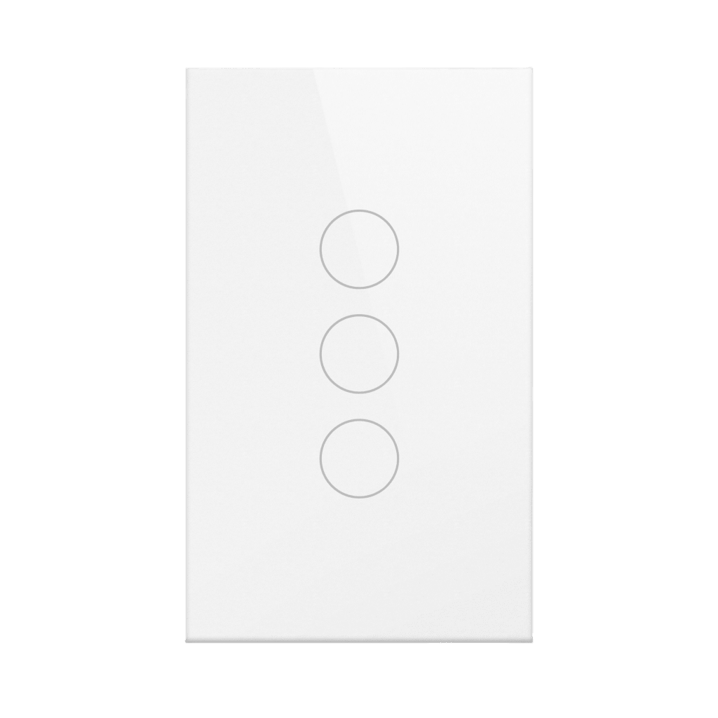 (Wifi) Apagador switch inalámbrico WIFI, control de 3 regresos de carga, 110V