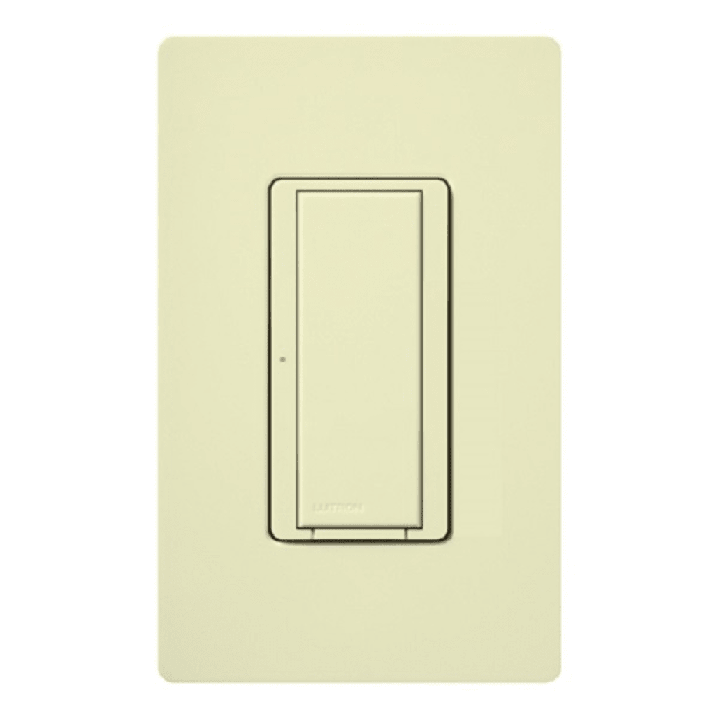 (RadioRA2) Switch on/off RRD-8S-DV-WH de doble voltaje, un solo polo 120V/, 8A/, 1/10HP 3A en motores, apaga y enciende iluminación ó motor, NO requiere cable neutro.