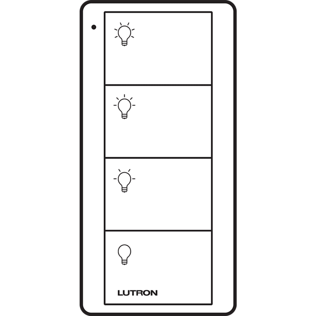 Control PICO 4 botones, 2 grupos, complemente con un atenuador o switch on/off