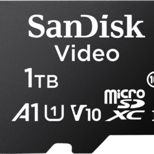Memoria microSD SanDisk 1TB (1024GB) / Alta Resistencia / Videovigilancia / Clase 10