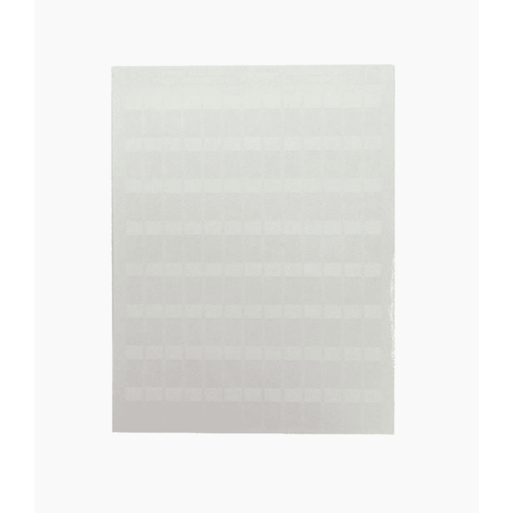 Hojas con 1000 Etiquetas Poliofina para Impresora Láser/Inyección de Tinta, Ancho 96.3 mm (3.79 pulgadas) x Alto 7.6 mm (0.3 pulgadas), Color Blanco