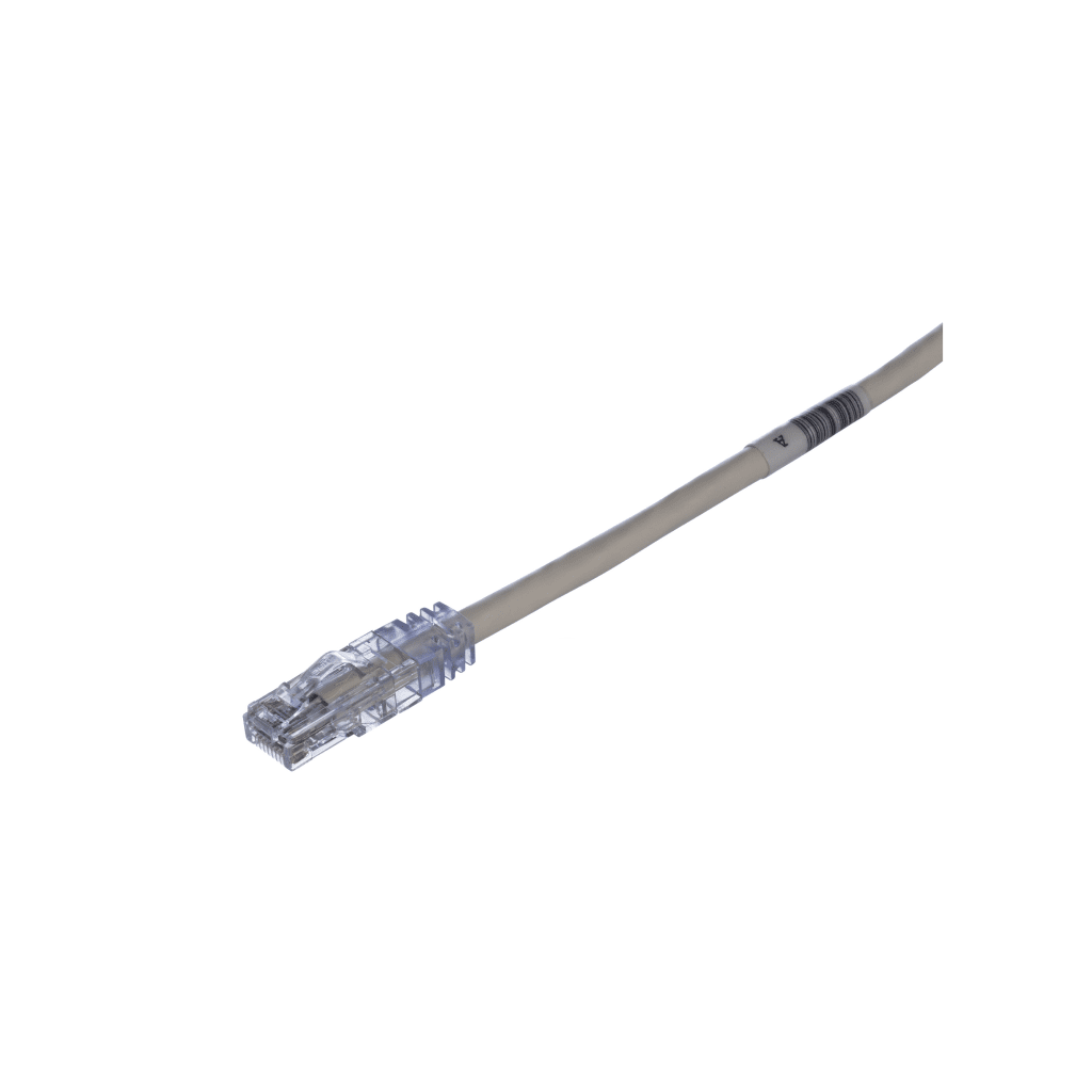 Cable de Parcheo TX6, UTP Cat6, 24 AWG, CM Color Blanco Mate, 0.61 Metros (2 Pies)