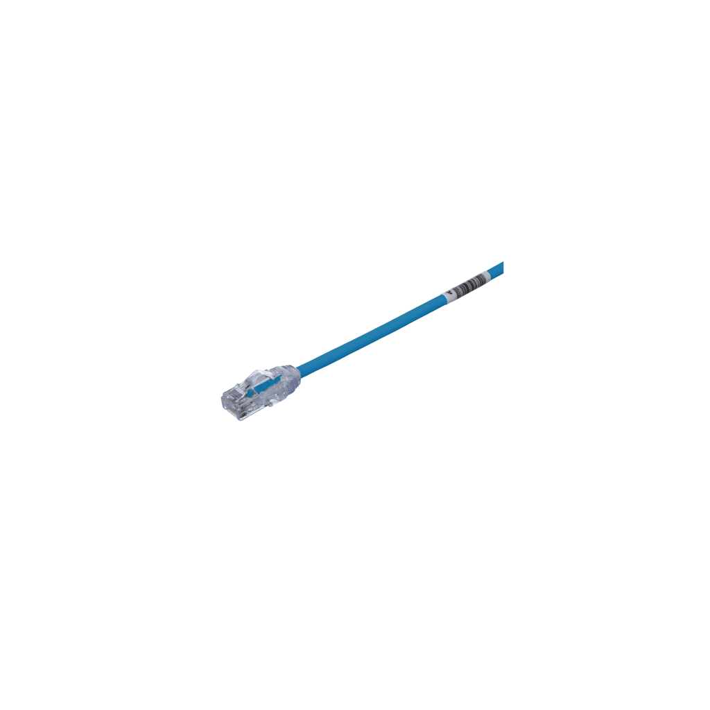Cable de Parcheo UTP Cat6A, CM/LSZH, Diámetro Reducido (28AWG), Color Negro, 2.13 Metros (7 Pies)