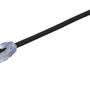 Cable de Parcheo TX6, UTP Cat6, Diámetro Reducido (28AWG), Color Negro, 16.76 Metros (55 Pies)