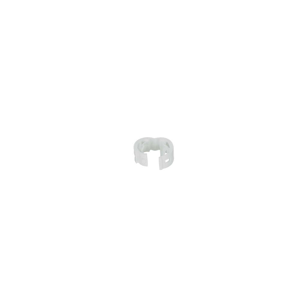 Kit de 25 Clips de Identificación Para Patch Cords, Compatible con Diámetros de 4.7 a 7.8 mm (0.19 a 0.31 Pulgadas), Color Blanco