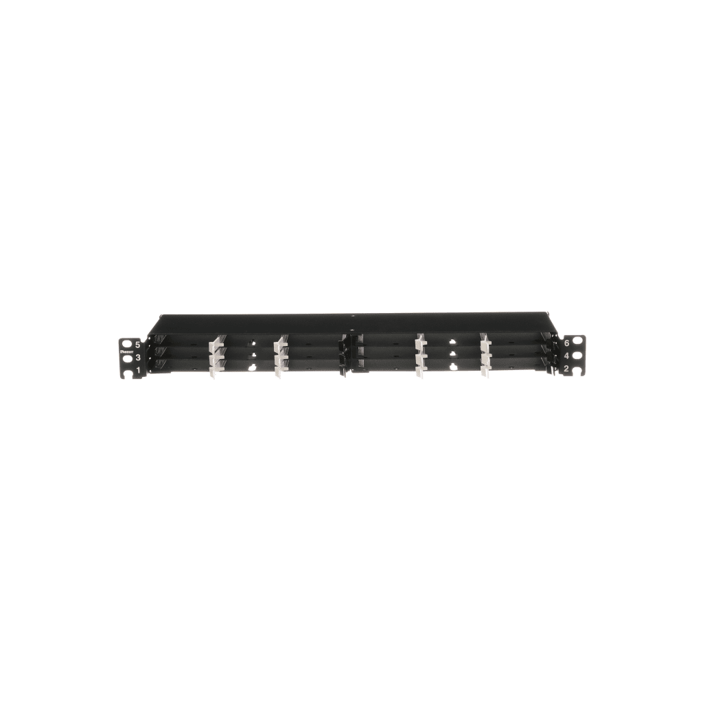 Panel de Distribución de Fibra Óptica, Acepta 18 Cassettes HD Flex en 4 Espacios, Hasta 144 Fibras, 1 UR