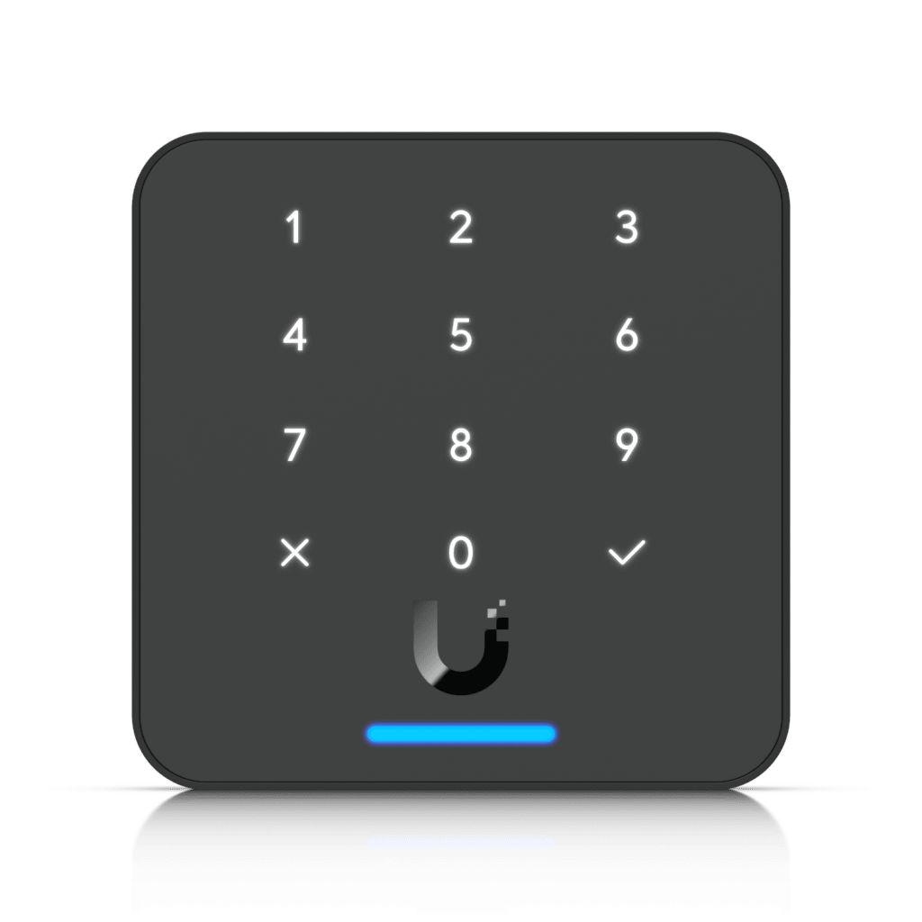Lector de Acceso G3 Flex con Teclado y NFC, Compatible con App UniFi Identity y Touch Pass, Uso con Guantes o Humedad, Resistencia IP55 y Alimentación PoE
