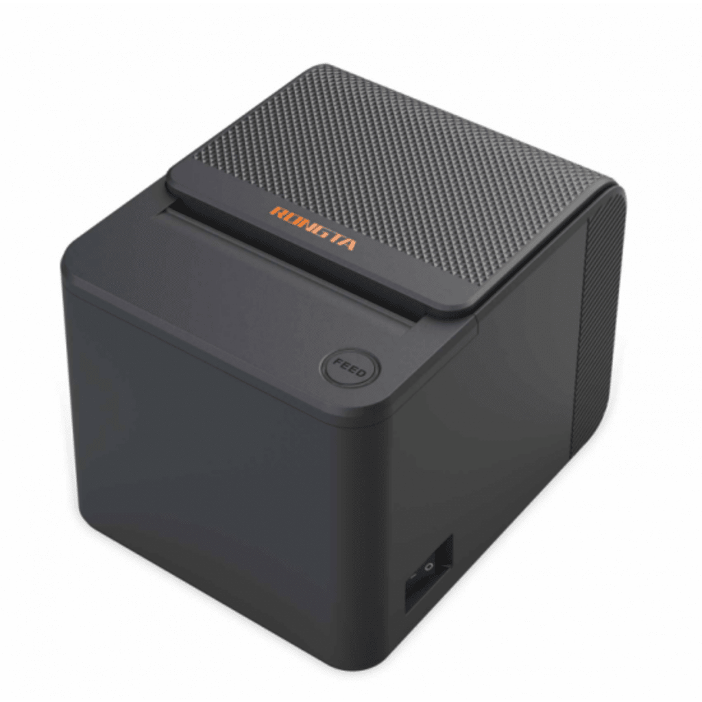 Impresora Térmica de Recibos 80mm RONGTA / Resolución 203 dpi / Velocidad 200 mm/s / Ancho de Impresión 72 mm / Interfaces USB / Compatibilidad ESC/POS / Caja de Efectivo 24V / Certificaciones CCC-CE-FCC