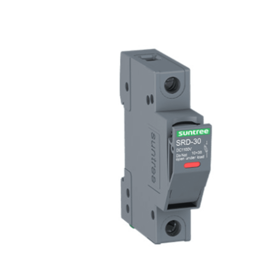 Porta Fusible CD 1000V 1 Polo Riel Din