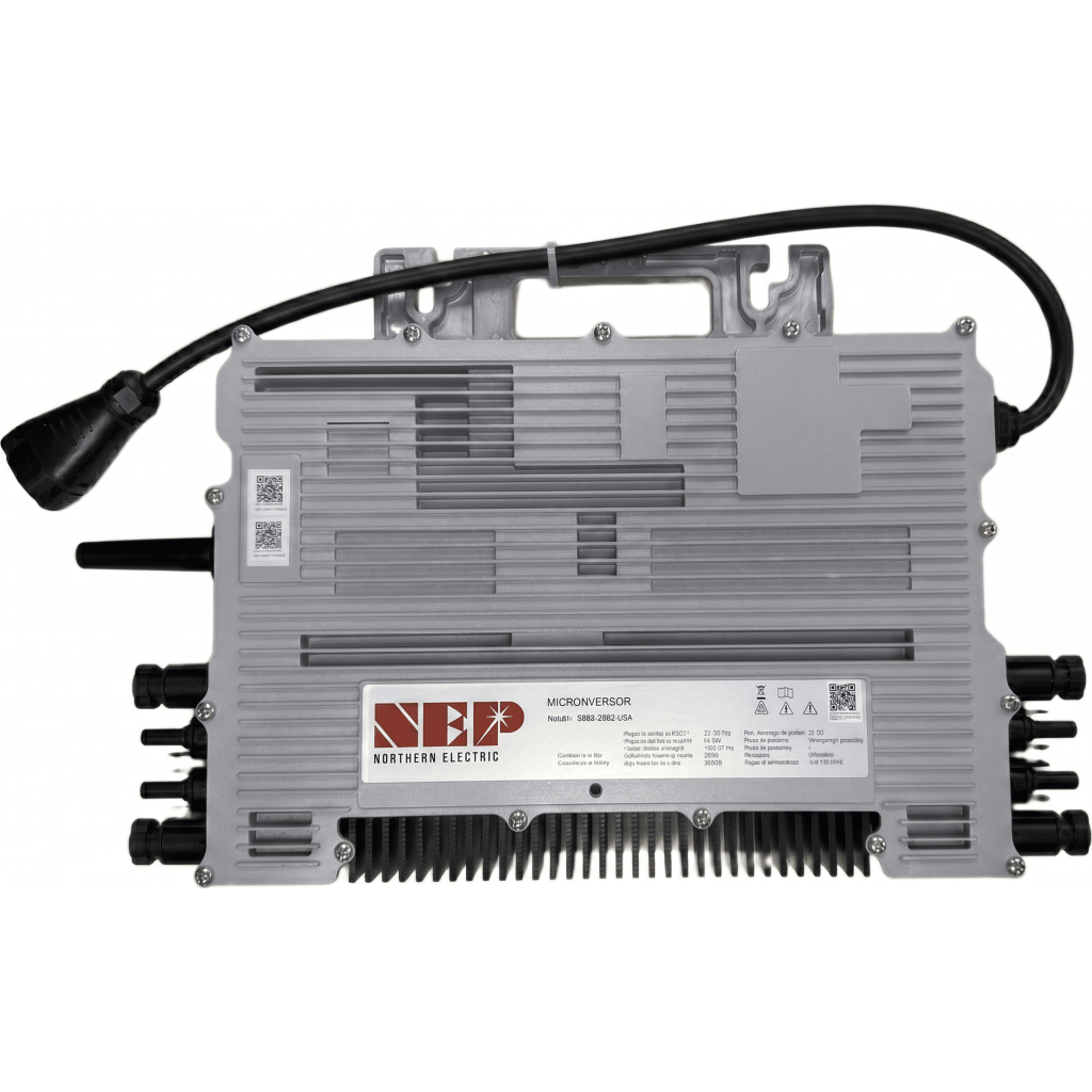 Microinversor 2.25 Kw, 220 Vca, IP67, WIFI Incuido, Soporta Oversizing a 4 Módulos de Hasta 750 W, Incluye Conector Troncal
