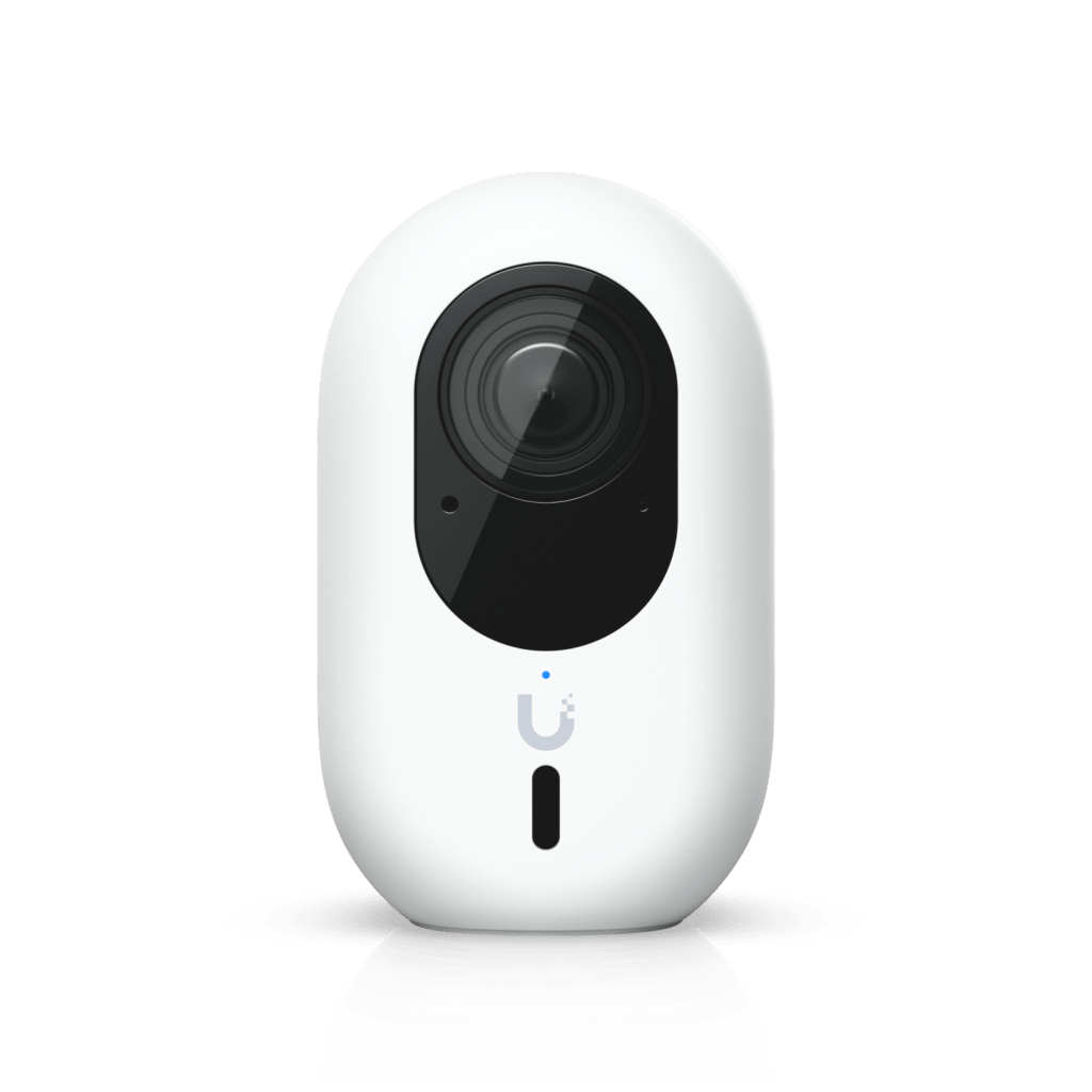 Cámara UniFi Protect G6 Instant con WiFi, 4K, Sensor de Imagen 8MP 1/1.8", Multi-TOPS AI, Audio Bidireccional, Visión Nocturna IR, Protección IPX5, Reconocimiento Facial y de Matrícula