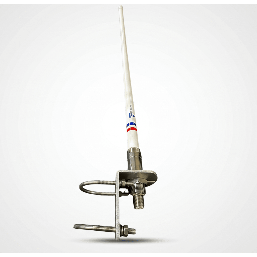 Antena VHF Marina de Alto Rendimiento / 4 dBi / 156-163 MHz / Altura 1100 mm / Color Blanco / Conector SO239