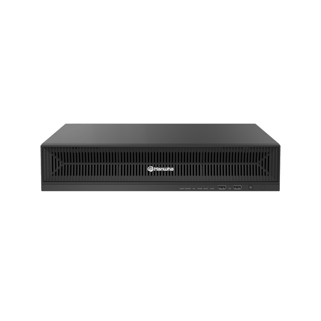 NVR de  64 canales / 8K / Hasta 8 Discos Duros / H.265 & Wisestream / Wisenet P2P