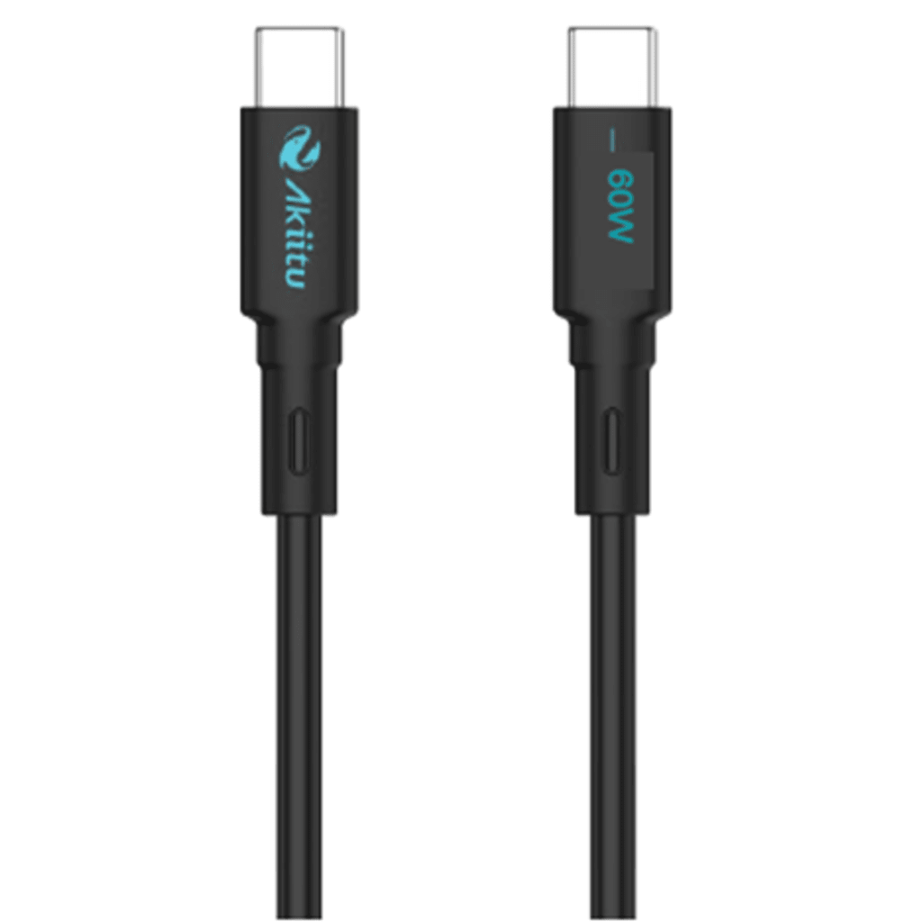 Cable de Carga USB-C a C / 1Metro / Magnético / Fast-Charging / Potencia 60W / Velocidad Transferencia 480 Mbps / Material Silicona No Tóxica / Conector Aluminio Anodizado