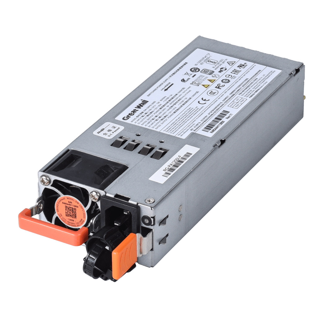 Fuente de Energía Modular, proporciona hasta 1200 Watts para Switches Data Center Ruijie Networks