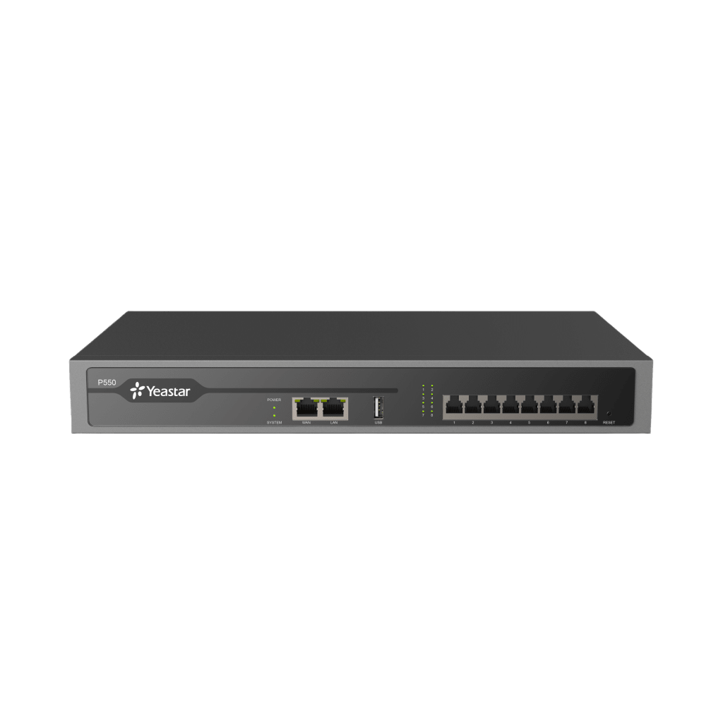 Conmutador IP PBX Enterprise / 50 Extensiones / 25 Llamadas Simultáneas / Hasta 8 Puertos FXO/FXS / Call Center Integrado / Omnicanal WhatsApp, Facebook y SMS / Transcripción y Resumen IA / Linkus UC