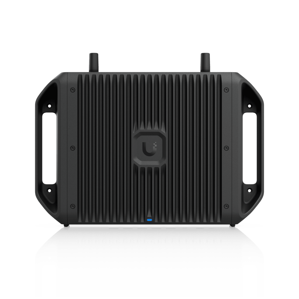 Cloud Gateway Industrial Rugerizado sin Ventilador con Puertos 10 GbE, 350W de Potencia Total para Despliegues PoE de Alta Densidad, Enrutamiento Avanzado y Almacenamiento microSD para Aplicaciones UniFi