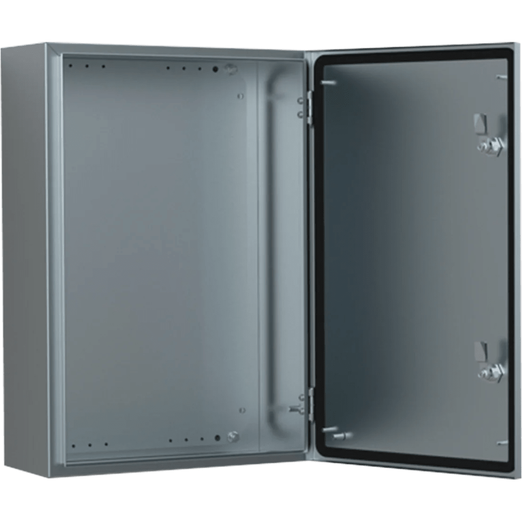 Gabinete de Acero Inoxidable 304L ASR IP66 / 500x500x210 mm (19.7x19.7x8.3 in) / 1 Cerradura / Montaje Placa 2 mm
