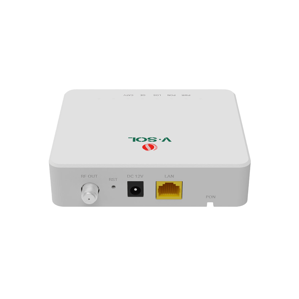ONU Bridge Dual GPON/EPON con 1 Puerto SC/APC + 1 puerto LAN Gigabit + 1 puerto CATV