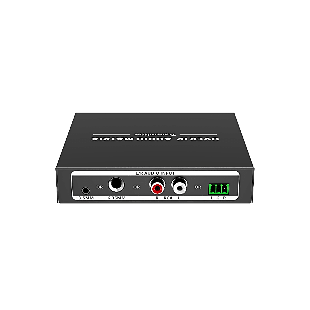 Extensor de Audio sobre IP | PCM 2.0 | 120 m | Matriz Flexible 1 a 1 / 1 a N / N a N | Interfaces Profesionales | Protección ESD | Solo Transmisor