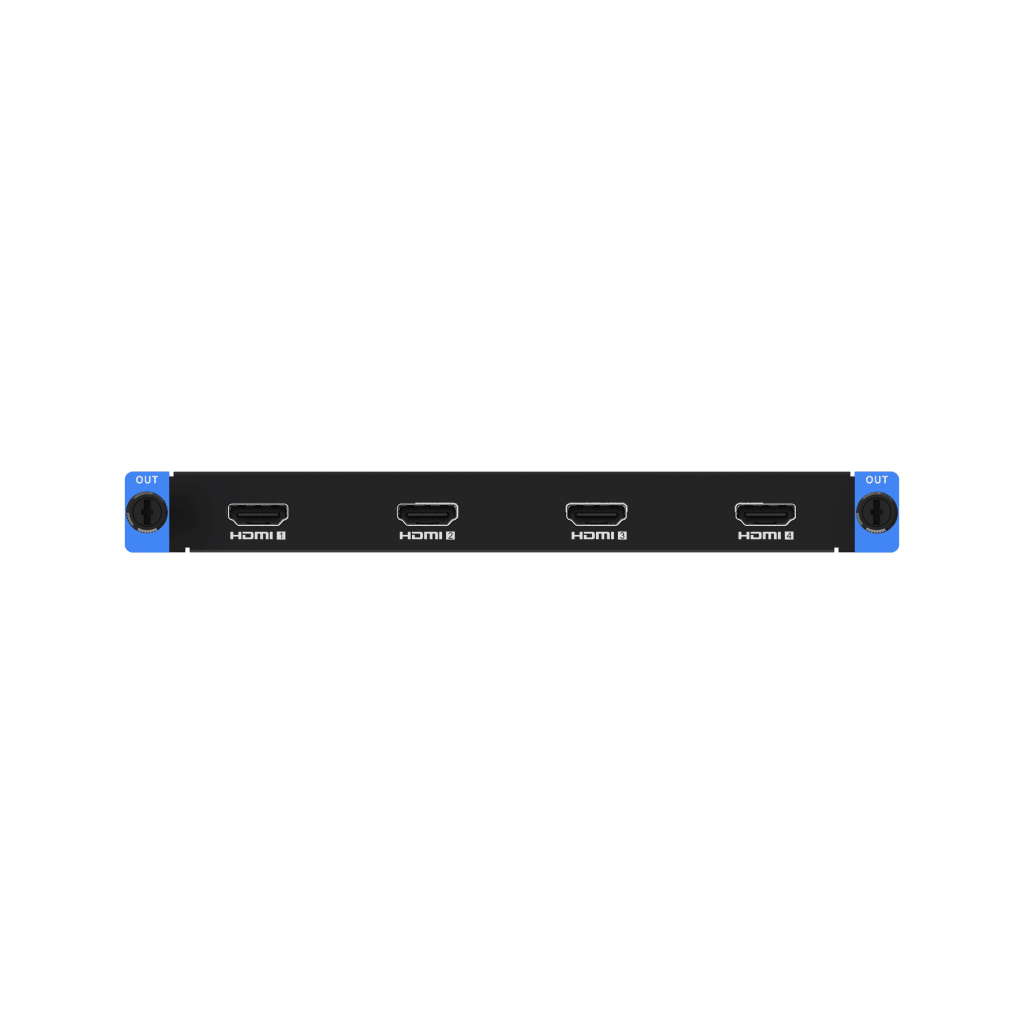 Tarjeta de Salida HDMI de 4 Canales / Resolución 4K por Puerto / Soporte Audio HDMI / Carga 2.6 MP por Puerto / Compatibilidad HDMI 1.4