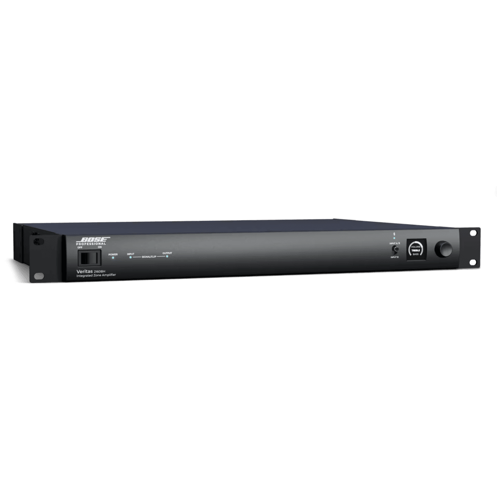 Amplificador Veritas | 2x160W |70/100V | DSP | Bluetooth | 2 Zonas | Entradas RCA y Balanceadas