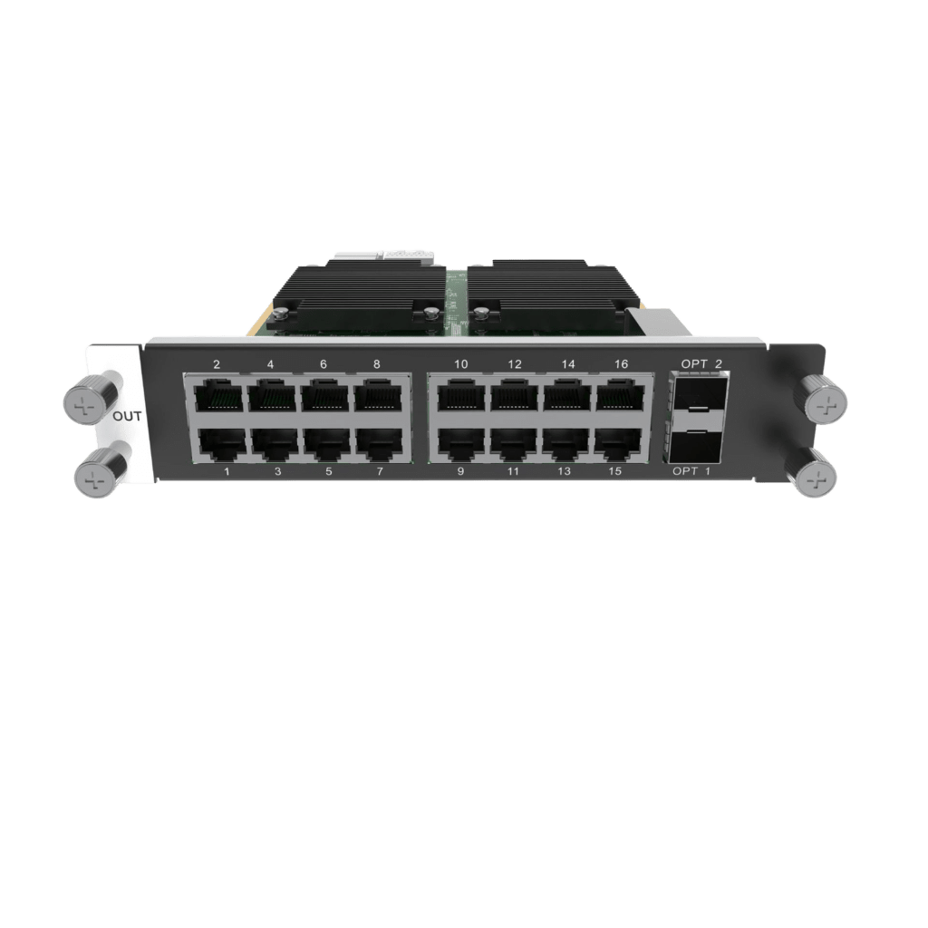 Tarjeta de salida de 16 puertos RJ45 + 2 Puertos STP