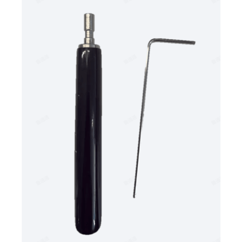 Juego de Llaves Allen de Mantenimiento para Gabinetes de Perfil de Aluminio Exterior / 10 Piezas / Llave Allen en Forma de L H2 / Manija Movible Recubierta de Goma / Acero Inoxidable 304