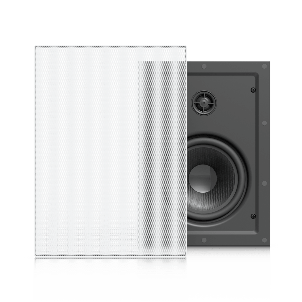 UniFi In-Wall Speaker Altavoz Empotrable de Pared / Woofer 6.5" 130W / Tweeter 1" Pivote ±15° / 8 Ohms / Cobertura Simétrica Axial de 90° / NDAA Compliant