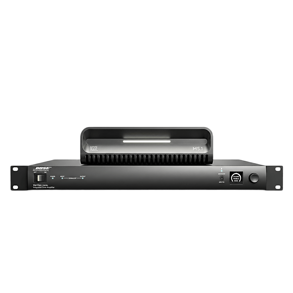 KIT Amplificador Veritas 2160BL y Streamer de Audio Modular MS.1 | PoE + USB-C | HDMI eARC + Óptica + RCA | Bluetooth LE Audio | WiFi | Control4-Crestron-Elan-RTI-URC-Savant-Lutron | AirPlay2-GoogleCast-SpotifyConnect