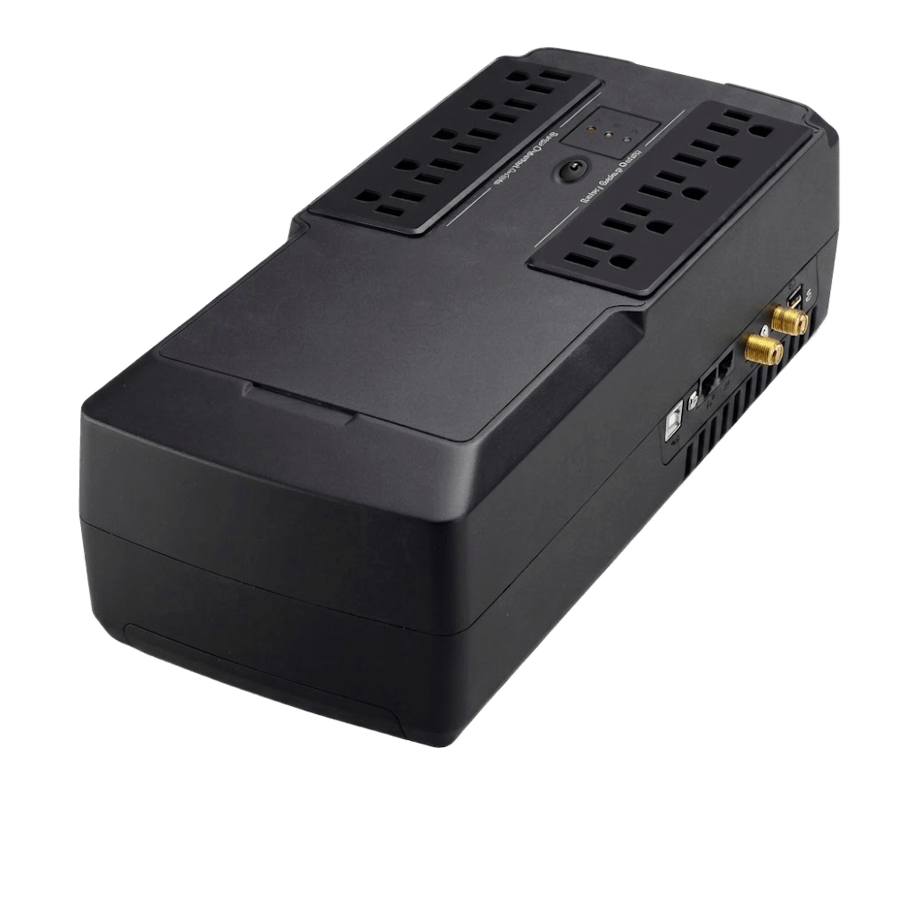 UPS de 350 VA/255 W, Topología Standby, Entrada 120 Vca NEMA 5-15P, Tipo Gabinete Compacto, Con 6 Tomas NEMA 5-15R