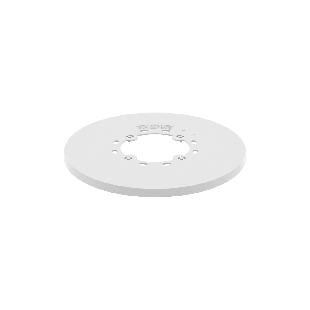Cubierta de Montaje Policarbonato Blanco para camara PNM-C16013RVQ / Compatible con SBP-250WMW_SBP-400WMW / 4 Agujeros de Montaje 5 mm / Paquete 5 Piezas