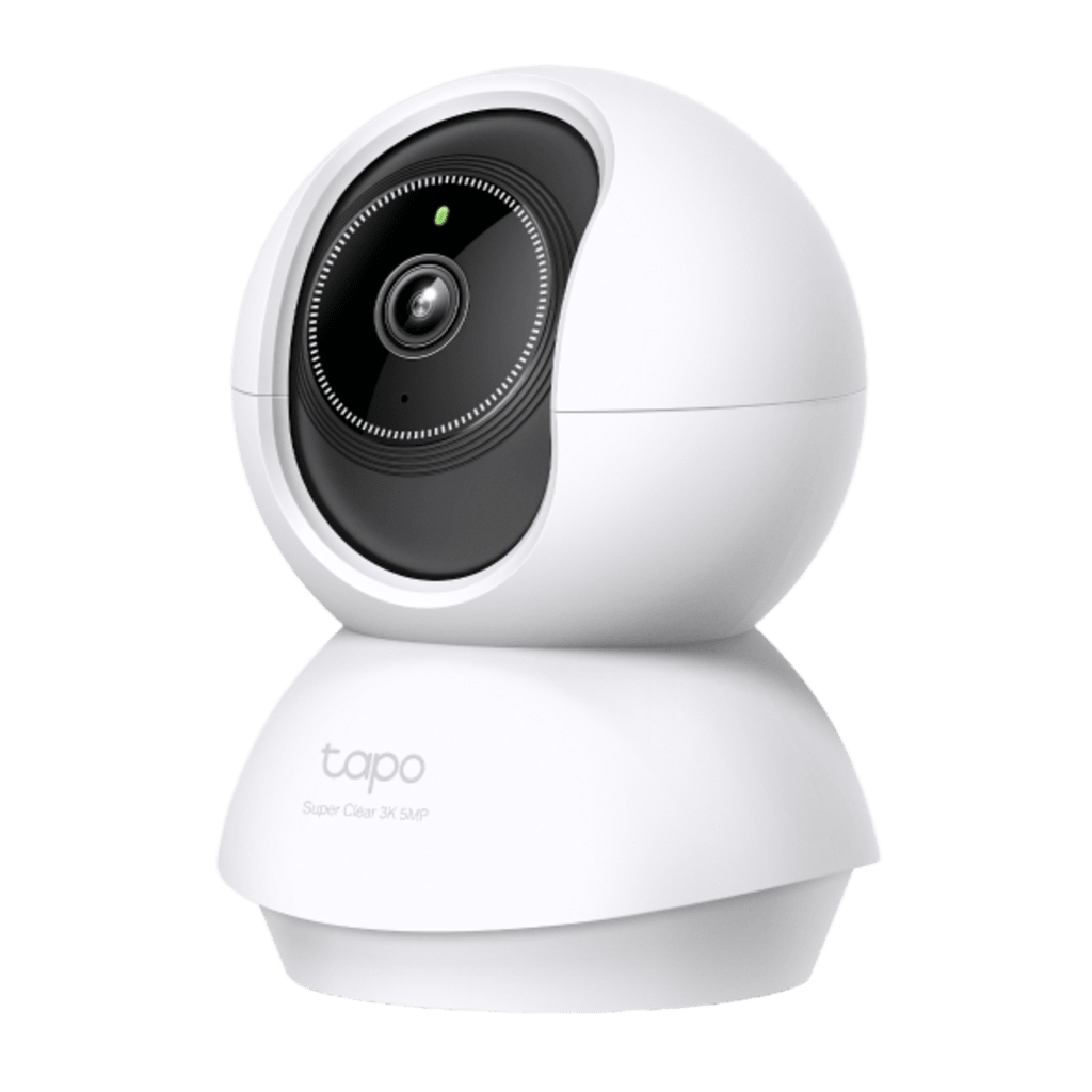 Cámara de Seguridad Doméstica Tapo C230 / 5MP 3K (2880×1620) / 360° Pan-Tilt / Detección Inteligente IA / Visión Nocturna 12 m (40 ft) / Audio Bidireccional / Almacenamiento microSD 512GB / Compatible Alexa y Google H
