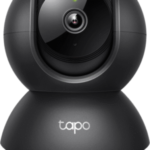 Cámara de Seguridad Interior Wi-Fi 360°, 1080p Full HD, Visión Nocturna 12 m, Detección IA Personas y Llanto de Bebé, Audio Bidireccional, Compatible Alexa y Google Home, Almacenamiento microSD 512 GB