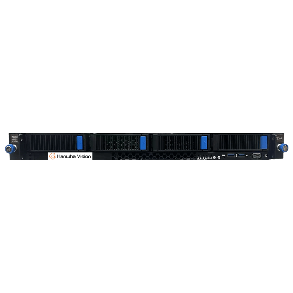 Servidor de Grabación / 1U / Incluye 1 licencia WAVE-PRO04 / 470 Mbps / Incluye 48TB / Intel Xeon 6333P / 16GB RAM / Dual SSD 480GB / 4x HDD 3.5" / RAID 0/1/5/6 / Windows IoT / HDMI-VGA / 2x GbE / IPMI / Fuente Redundante 450W / Riel Deslizant