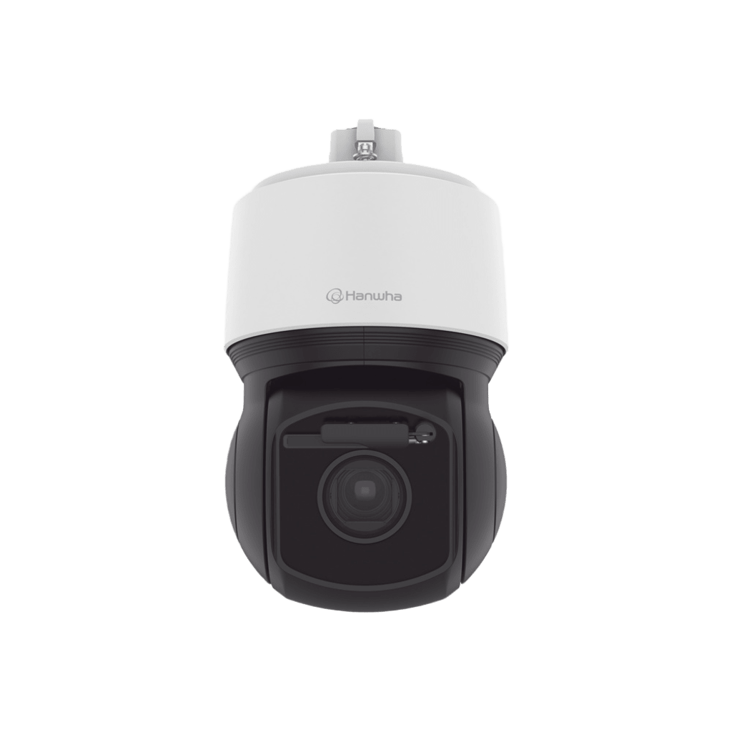 Cámara PTZ IP antivandálica 6MP / 30x Zoom Óptico / IR 200m  / Exterior IP66 / NEMA4X / Auto tracking basado en IA / H.265 & WiseStream / Wiper incluido