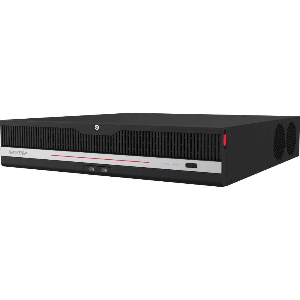 NVR 12 Megapixel (4K) / 32 Canales IP / 8 Bahías de Disco Duro / 2 Tarjetas de Red / Soporta RAID / HDMI en 4K / Soporta POS / Reconocimiento Facial / Bases de Datos / Hasta 100,000 Fotografías