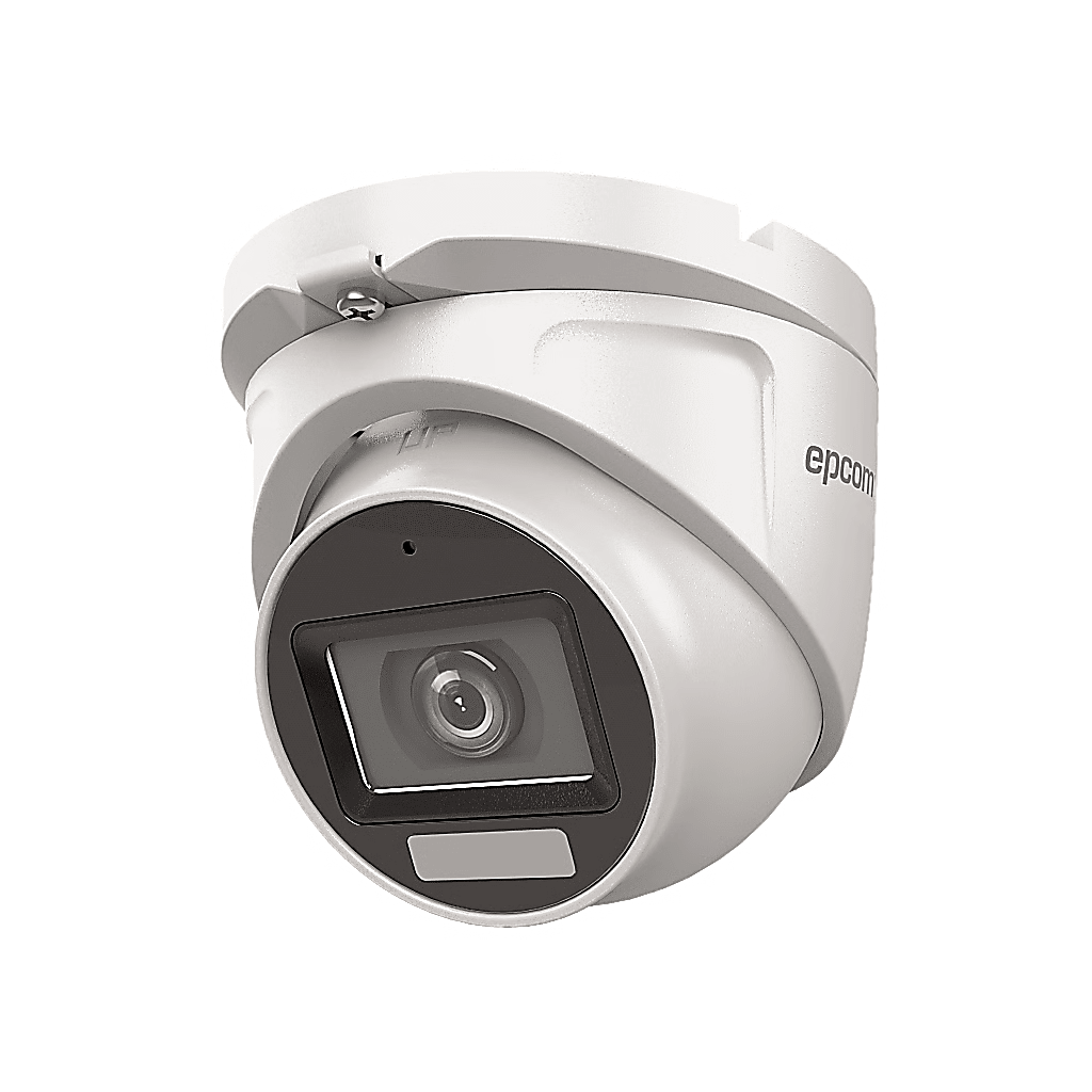 [Dual Light + ColorVu] Turret TURBOHD 2 Megapixel (1080p) / Lente 2.8 mm / 30 mts IR EXIR + 20 mts Luz Blanca / Micrófono Integrado / Exterior IP66 / Metal / dWDR